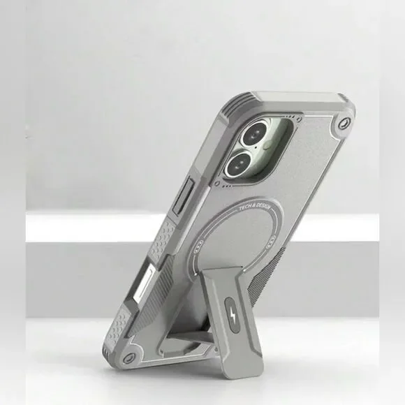 Rugged Armor iPhone 16 Pro Max Case – Heavy Duty with Kickstand & Magnetic Ring - Picture 3 of 9